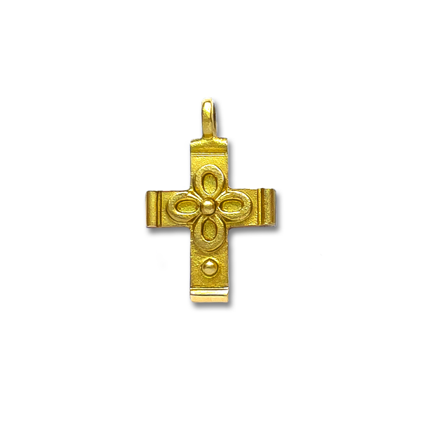 Vierpass-Kreuz aus Gelbgold