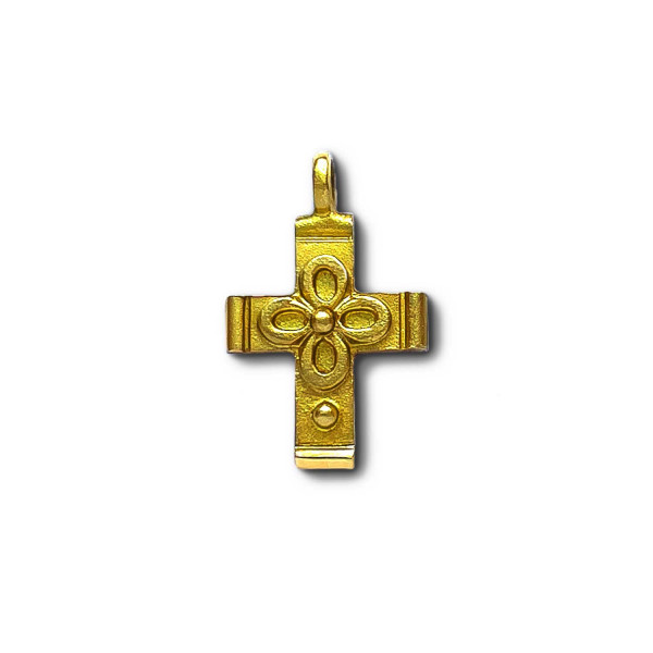 Vierpass-Kreuz aus Gelbgold